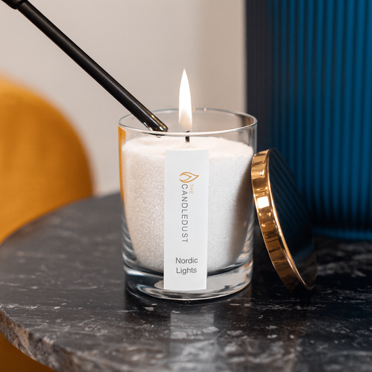 Powdered Candle in Glass - Nordic Lights 160g